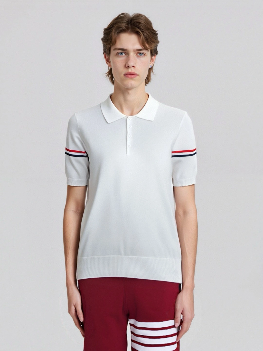 wg.luxury- 2row95 Ice silk wool POLO 5Colour item:E-F468G2713-5